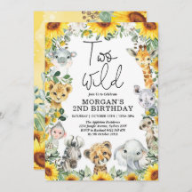 Dos animales salvajes de azafrán girasol segundo c