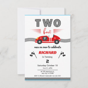 Invitación Dos Aniversario de la Rápida Raza Roja