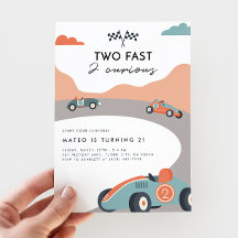 Dos autos rápidos de 2 curiosos de carrera retro s