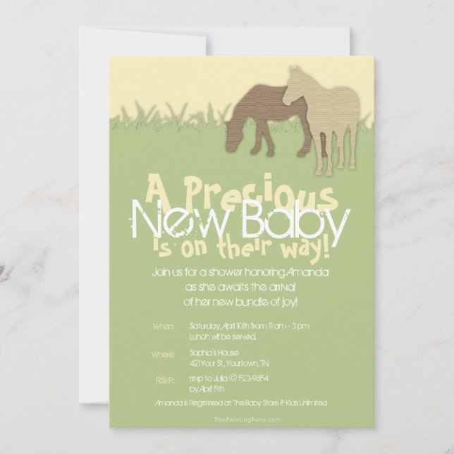 Invitación Dos Baby Shower amarillo pontón (Anverso)