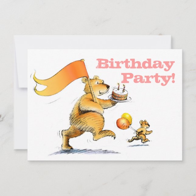 Invitación Dos bebés cortados con Fiesta de tercer cumpleaños (Anverso)