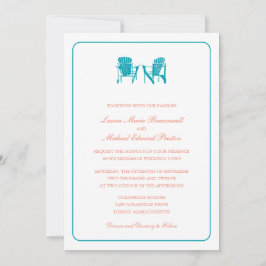 Invitación Dos Bodas Adirondack Chairs