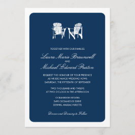Invitación Dos Bodas Adirondack Chairs