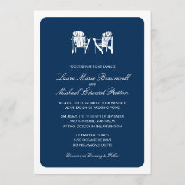 Invitación Dos Bodas Adirondack Chairs