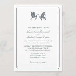 Invitación Dos Bodas Adirondack Chairs