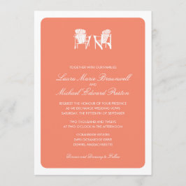 Invitación Dos Bodas Adirondack Chairs