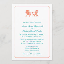 Invitación Dos Bodas Adirondack Chairs