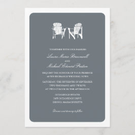 Invitación Dos Bodas Adirondack Chairs