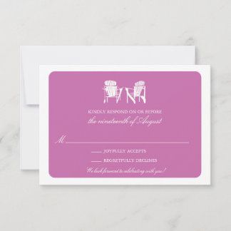 Invitación Dos Cámaras Adirondack RSVP