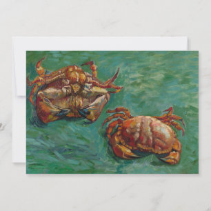 Invitación Dos cangrejos de Vincent van Gogh