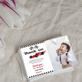 Invitación Dos carreras de auto rápido fiesta de cumpleaños t