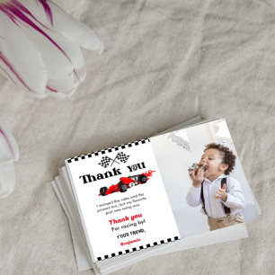 Invitación Dos carreras de auto rápido fiesta de cumpleaños t