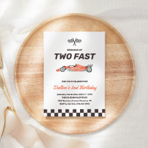 Dos Carros de Carrera Rápida Fiesta de Cumpleaños 