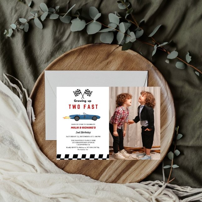 Invitación Dos Carros de Carrera Rápida Segunda Fiesta de Cum (Subido por el creador)