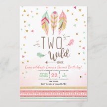 Dos Chicas de cumpleaños silvestres Pink Gold 20 F