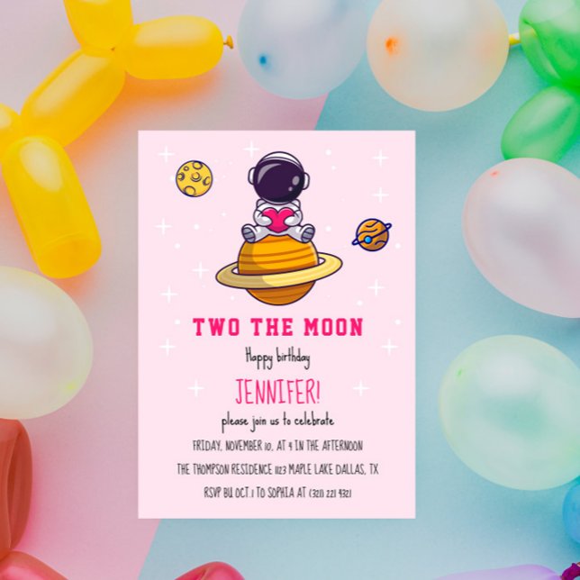 Invitación Dos Chicas modernos en la fiesta del cumpleaños de (Subido por el creador)