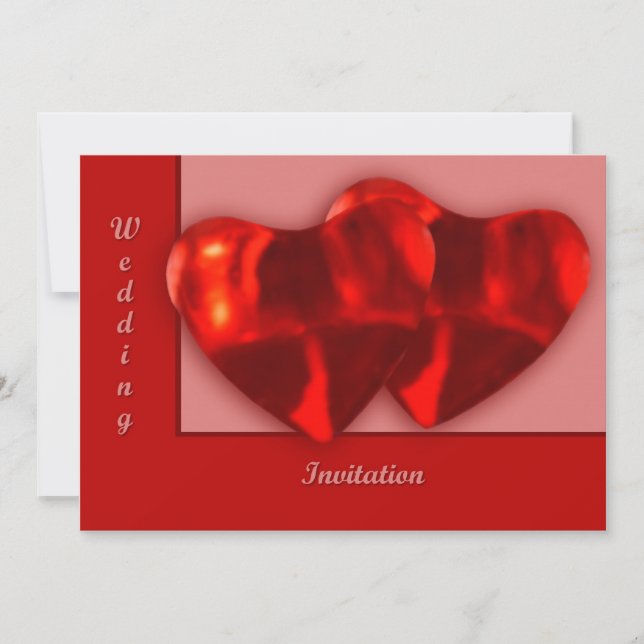 Invitación Dos corazones (Anverso)