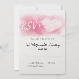 Invitación Dos corazones/Boda de San Valentín/RSVP