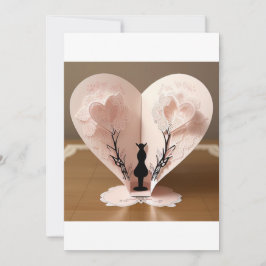 Invitación Dos corazones entrelazados: un símbolo de amor y d