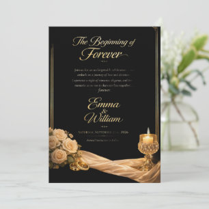 Invitación Dos Corazones, Un Destino