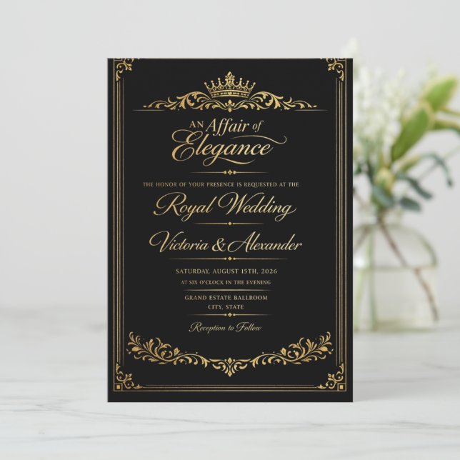 Invitación Dos Corazones, Un Destino (Anverso de pie)