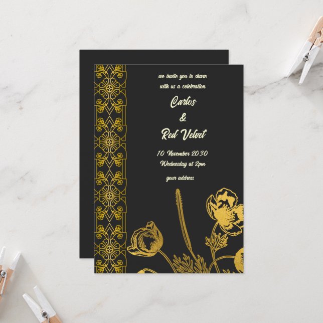 Invitación Dos corazones, un viaje (Anverso/Reverso In Situ)