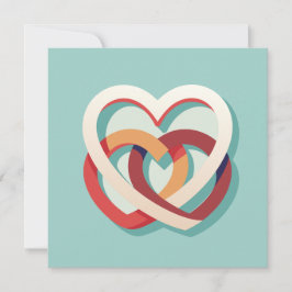 Invitación Dos corazones unidos