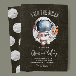 Invitación Dos cumpleaños de la noche de la luna