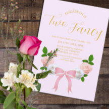 Dos cumpleaños floral Fancy Bow