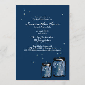 Invitación Dos duchas nupciales de los tarros y de las