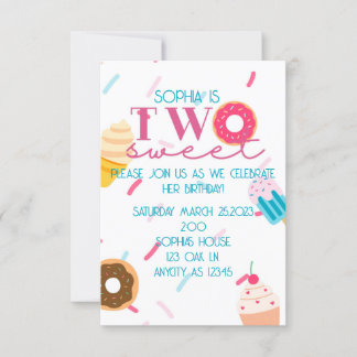 Invitación DOS dulces