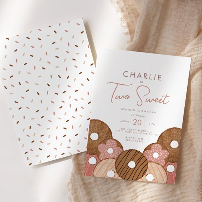 Invitación Dos Dulces Donut 2 - Cumpleaños de los Chicas (Subido por el creador)