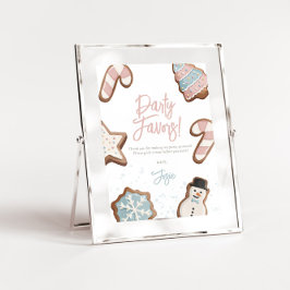 Invitación Dos dulces fiestas de cumpleaños de invierno favor