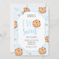 Dos dulces leche y galletas niño azul cumpleaños 2