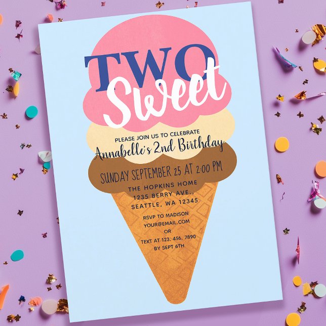 Invitación Dos dulces niños con crema de hielo en segundo cum (Subido por el creador)