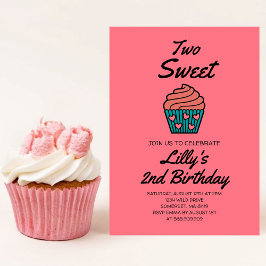 Invitación Dos dulces tópicos de cumpleaños