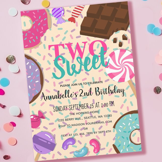 Invitación Dos dulces tratamientos para niños pequeños segund (Subido por el creador)