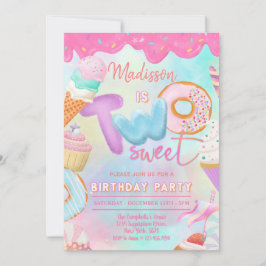 Invitación dos es tan dulce