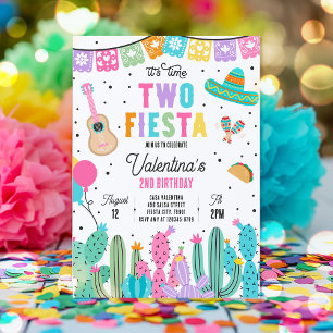 Invitación Dos Esta Fiesta Mexicana Segunda Fiesta de Cumplea