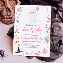 Dos Fantasma Rosa Espectacular Halloween Cumpleaño