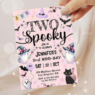 Invitación Dos fantasmagóricos Chicas fantasma Halloween Segu
