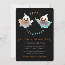 INVITACIÓN DOS FANTASMAS DIVERTIDOS