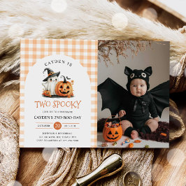 Invitación Dos fantasmas fantasmas de Halloween 2º cumpleaños