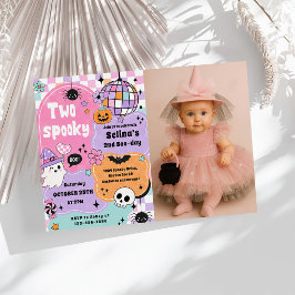 Invitación DOS Fiesta de Cumpleaños de Halloween espeluznante