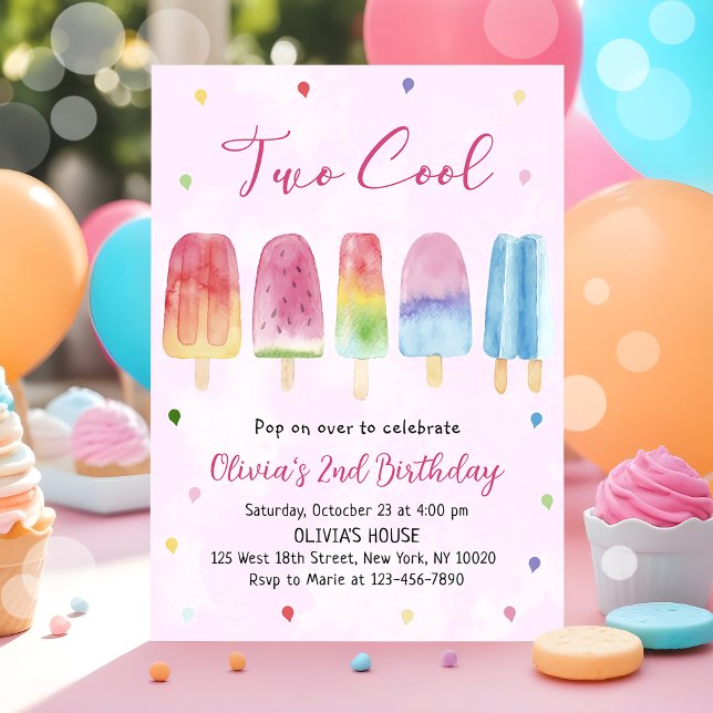 Invitación Dos fiestas de cumpleaños para Chicas rosados de G (Subido por el creador)