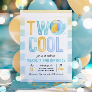 Invitación Dos Fiestas de Guay Beach 2º Fiesta de cumpleaños