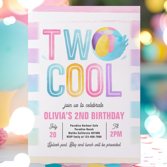 Invitación Dos Fiestas de Guay Beach 2º Fiesta de cumpleaños (Subido por el creador)