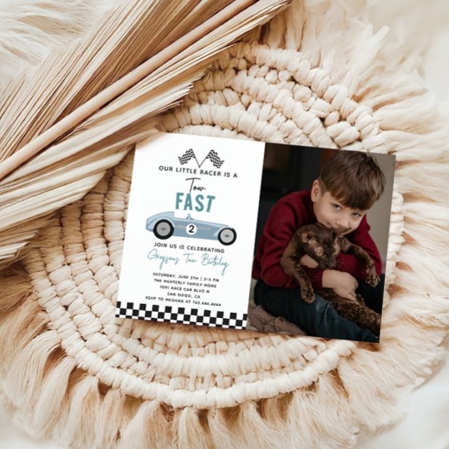 Invitación Dos Fiestas del segundo cumpleaños de Fast Race Ca (Subido por el creador)