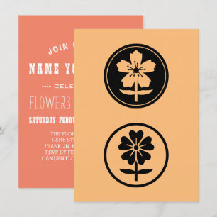 Invitación dos flores