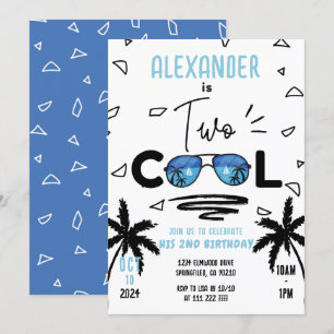Invitación Dos gafas de sol de cumpleaños de verano de Guay B